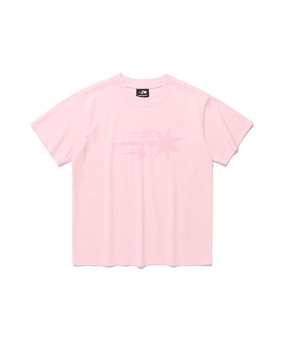 3stars symbol crop slim tee[pink]