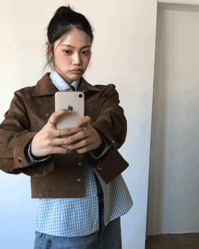 더기 웨스턴 스웨이드 자켓 (2color)