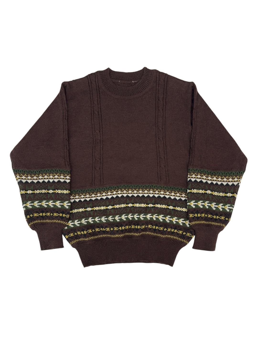 Brown nordic sweater
