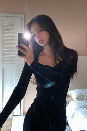 [MADE] 포포 글램 벨벳 원피스 (2color)