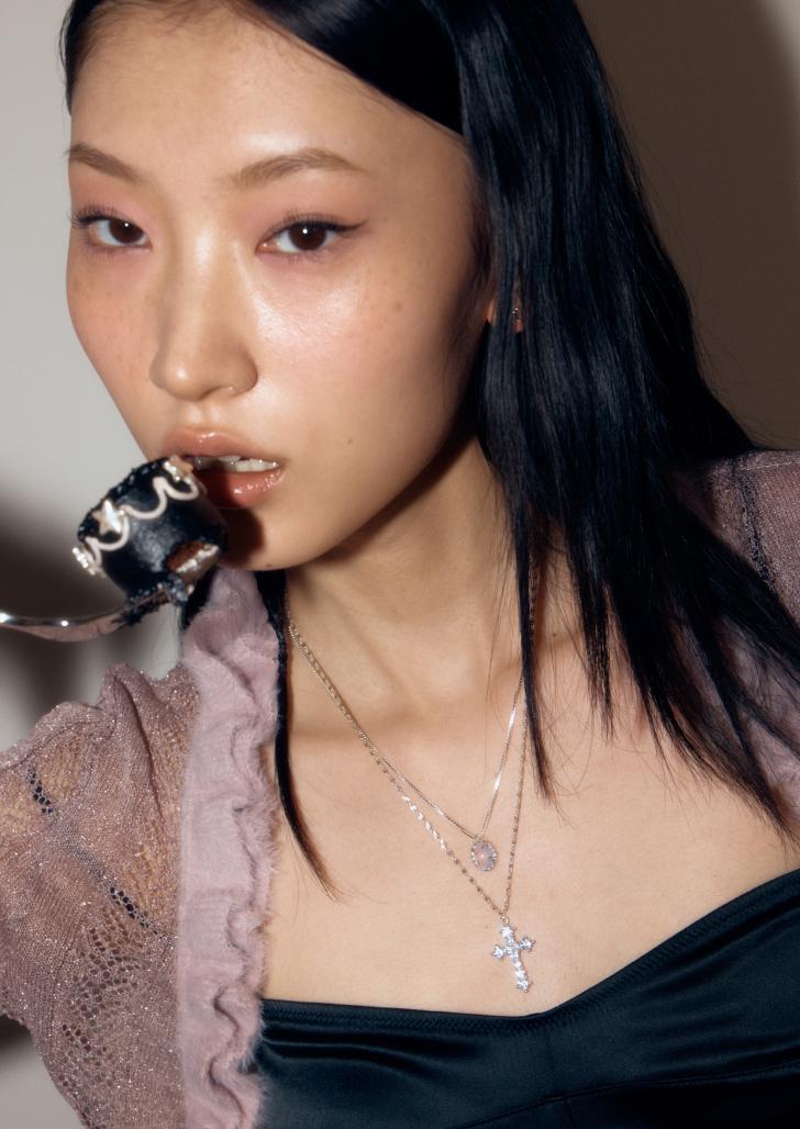 petite cross necklace