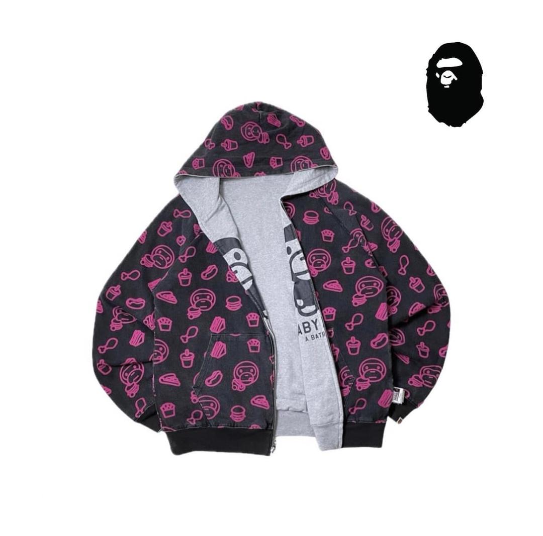 유일매물) 베이프 베이비마일로 리버시블 양면 후드집업 | 후루츠패밀리