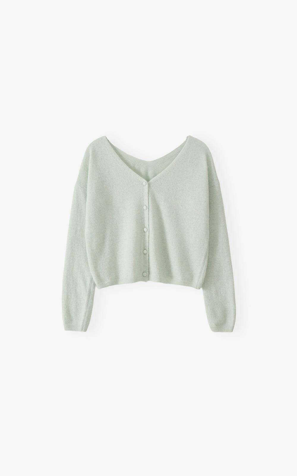 Brûlée Raccoon Cardigan (Mint)