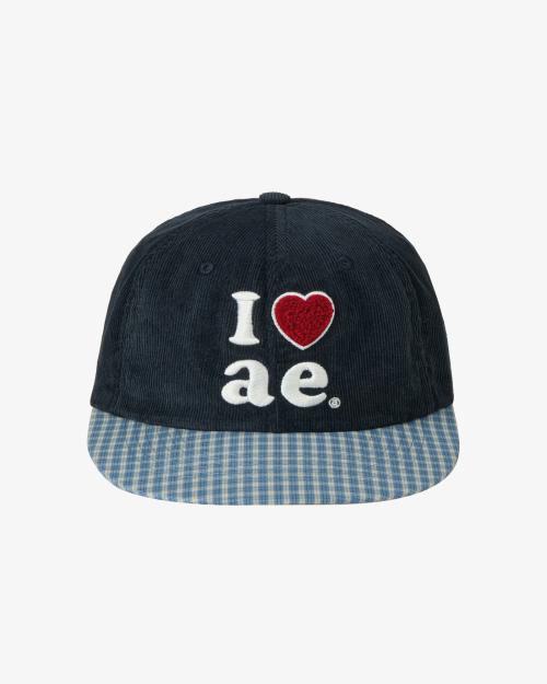CHECK BALL CAP [NAVY]