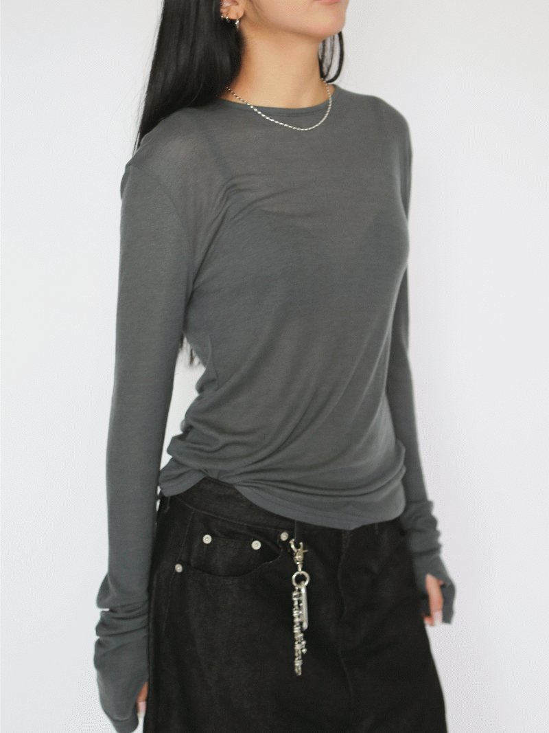 투솔티 로브 울 워머 롱슬리브 티셔츠 (5 colors)