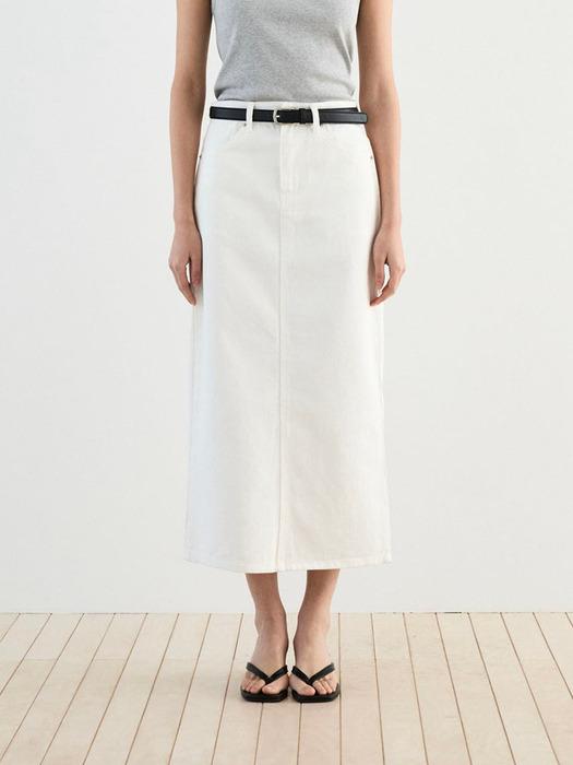 Clean H-line Denim Skirt