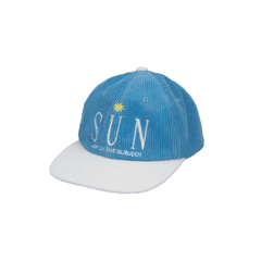 SUN CORDUROY CAP (BLUE&WHITE)