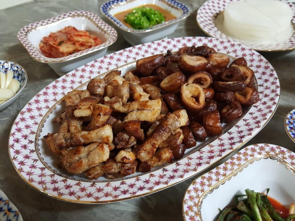 와룡막창 초벌막창 대구 돼지 삶은 양념 막창 곱창 막장소스 캠핑 음식 요리 술안주