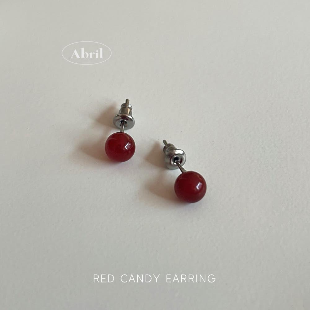 [아브릴] Red Candy Earring