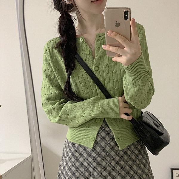 투게더위드미 봄 클래식🍏 라운드넥 꽈배기 루즈핏 니트 케이블 가디건 핑크 소라 크림(아이보리) 베이지 그린 화이트 그레이 블랙 봄옷 레이어드 쿠폰 클리어런스 (당일!) 봄가디건