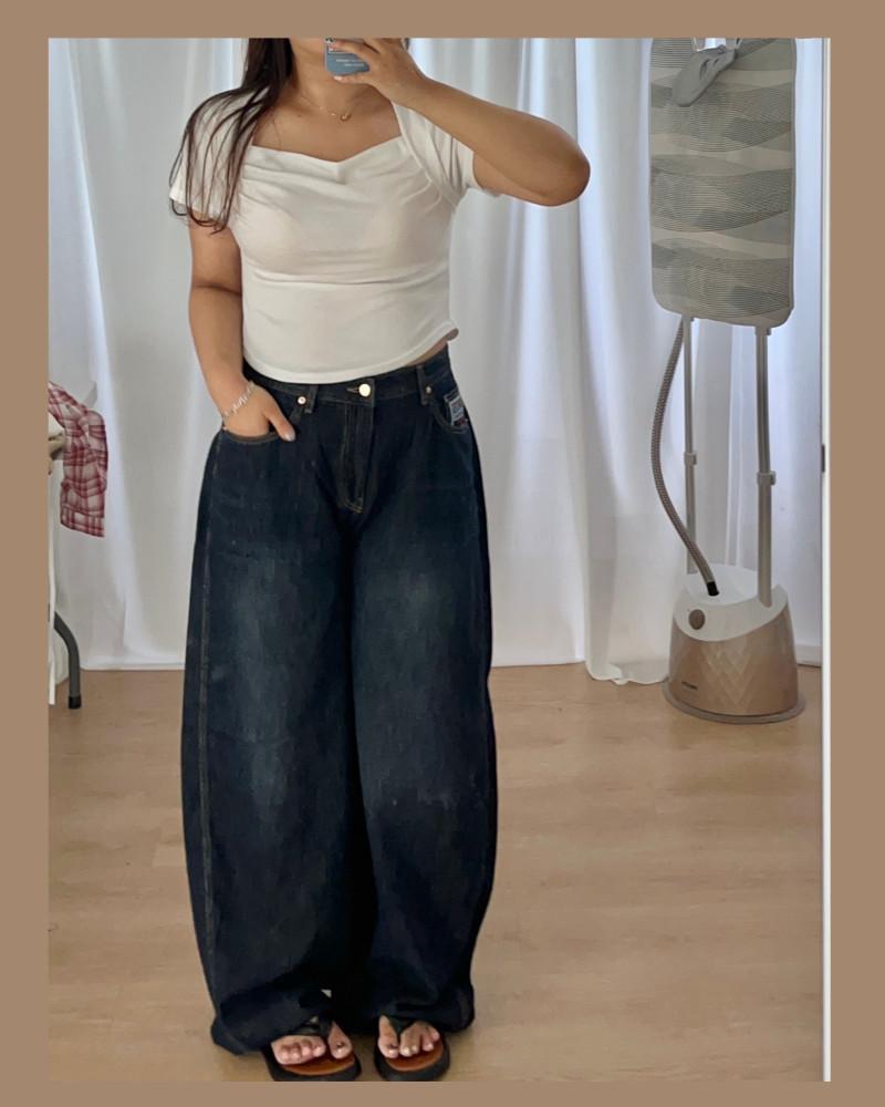 134 [OOTJ] 2XL 가능 벌룬핏 생지 후들 팬츠