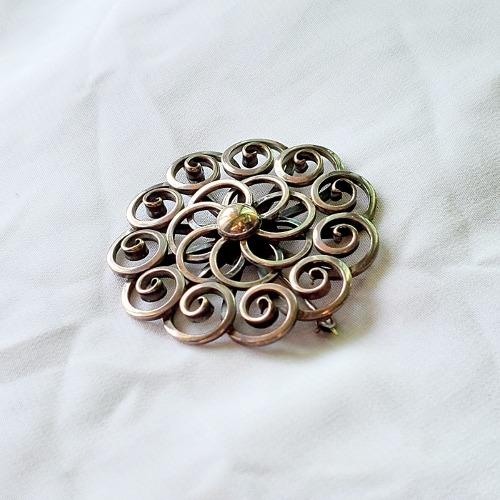 (사진추가)  DENMARK M.S. 925 실버 핸드메이드 브로치