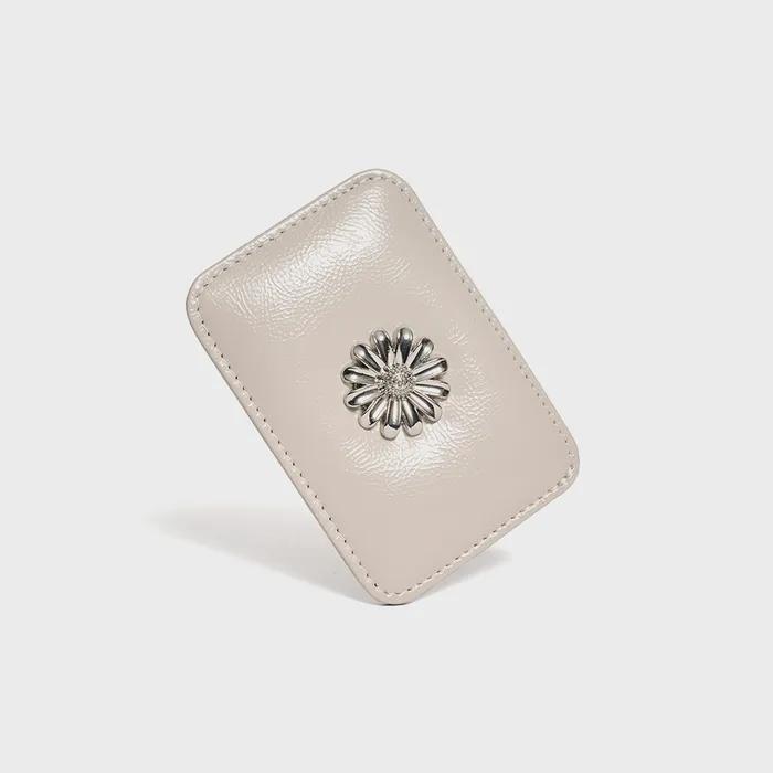 데이지 슬림 미니 교통 카드지갑 웜그레이