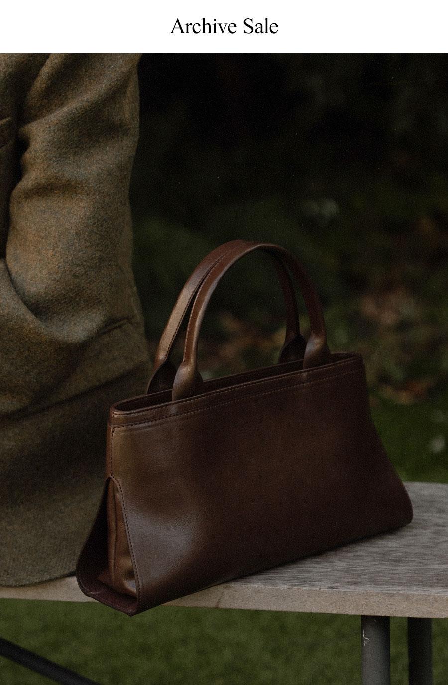 LINK TOTE BAG (choco brown)