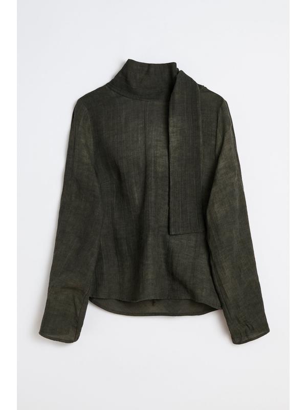 아워레가시 VIRTUOUS 그레이 블라우스