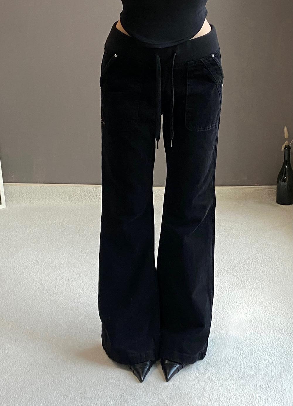 비츠앤밥스 TITAN BOOTSCUT PANTS (black) *주문폭주