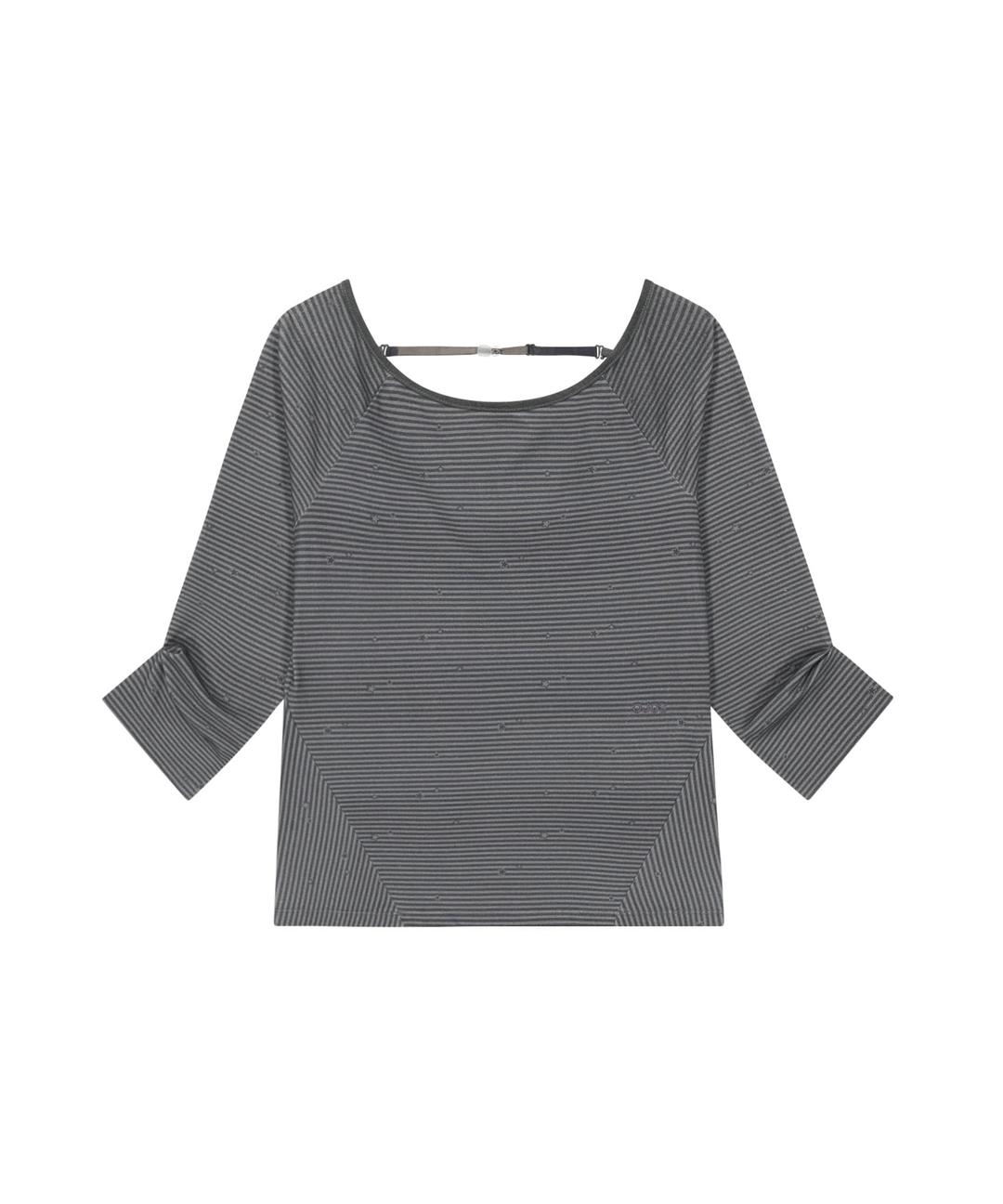 Backless Capri Sleeves / Light Black