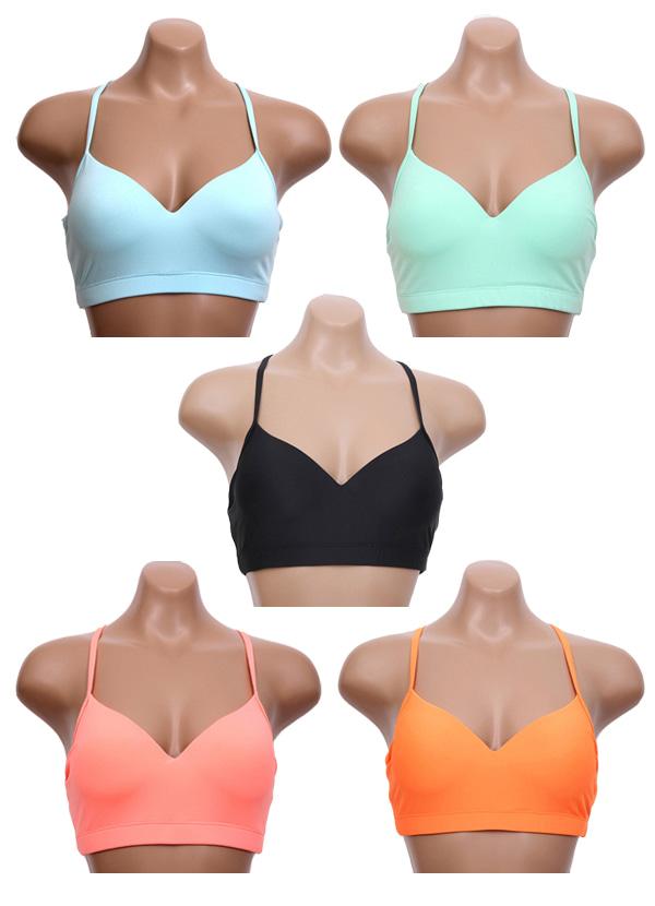 컬러풀 브라탑[비키니탑,요가탑 겸용]
