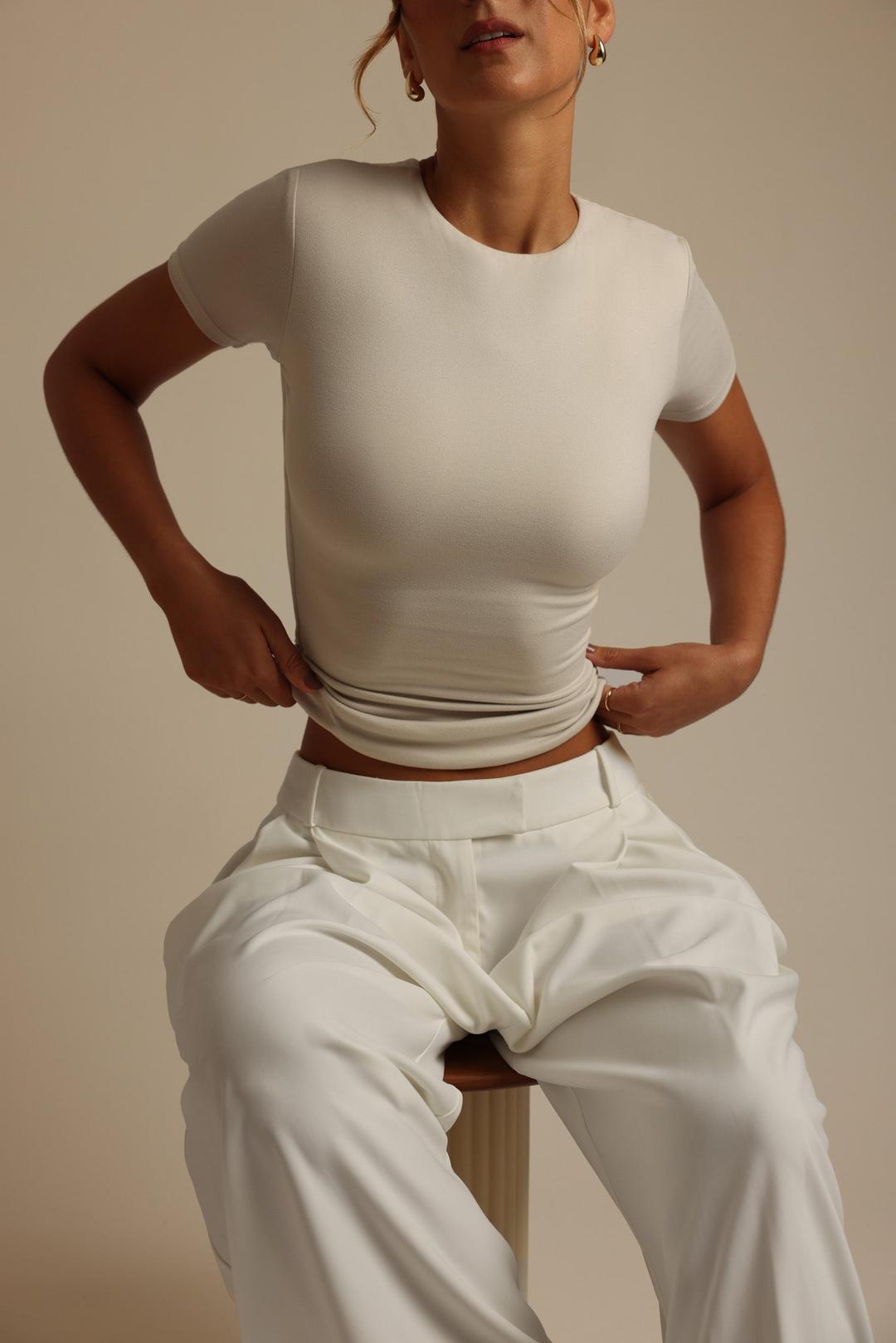 Mist Short Sleeve T-Shirt - Buttercream