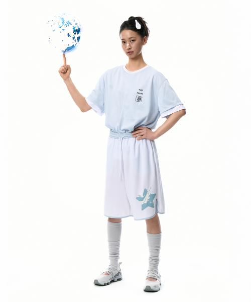 OJOS x NOITOW SHU Reversible Mesh T-shirt / White