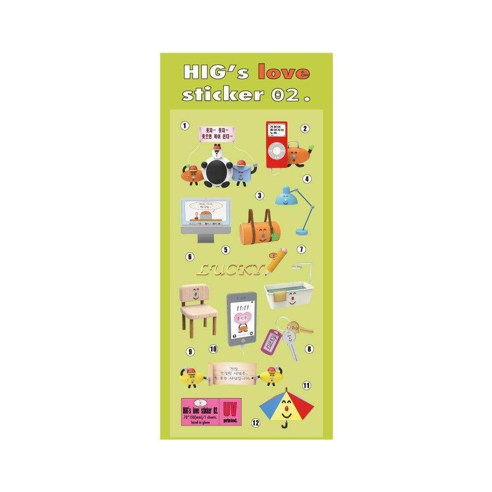 [hand in glove] hig's love sticker 02