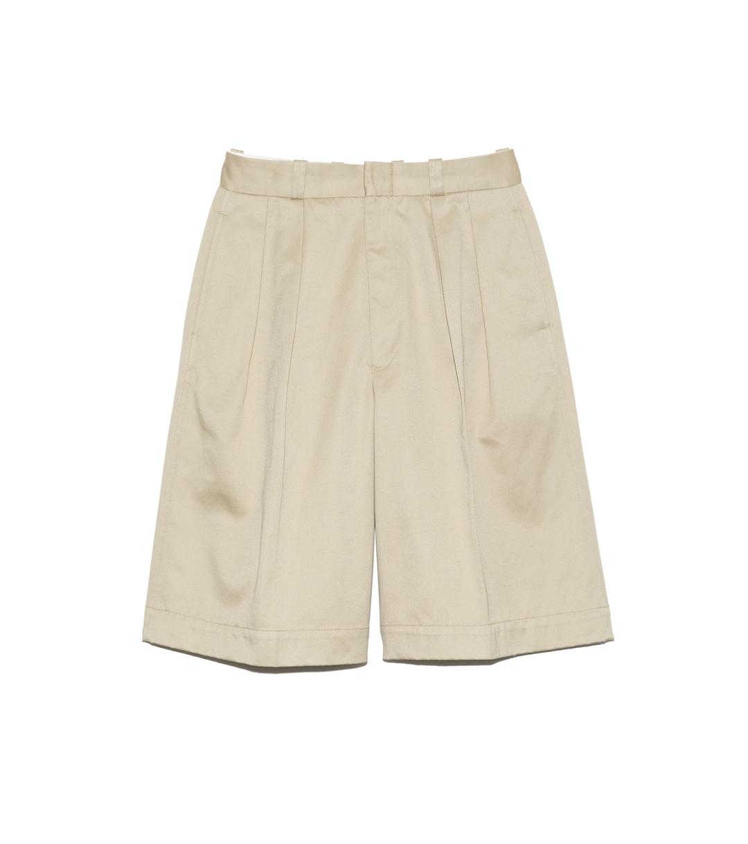 Double Pleat Chino Shorts