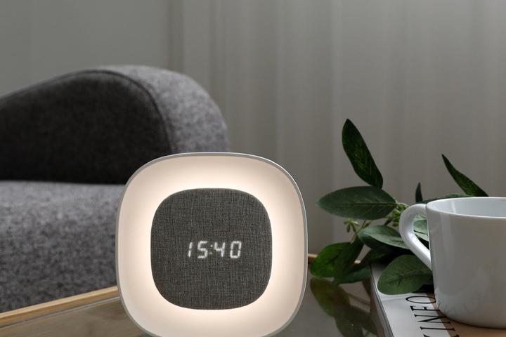 무드클락 LED 무드등 디지털 무소음 탁상 알람 시계