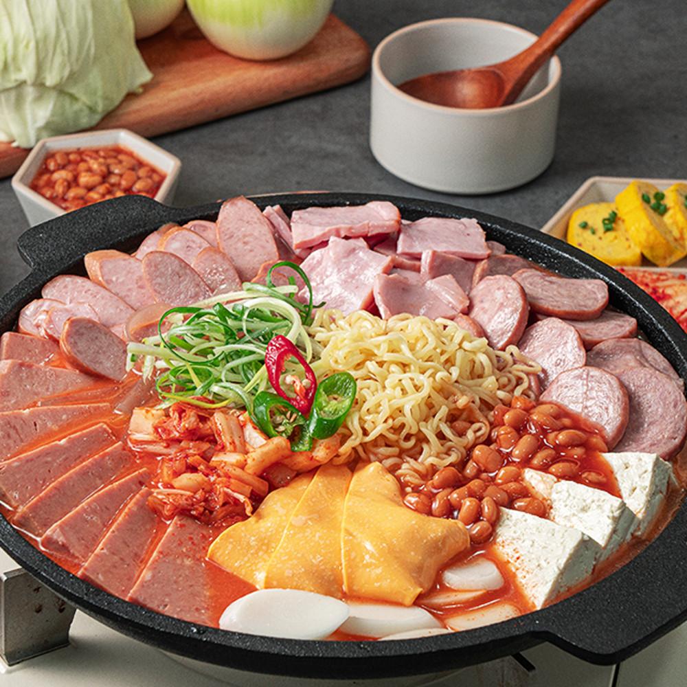 핵이득 햄폭탄 치즈 부대찌개 부대전골 라면사리 1kg