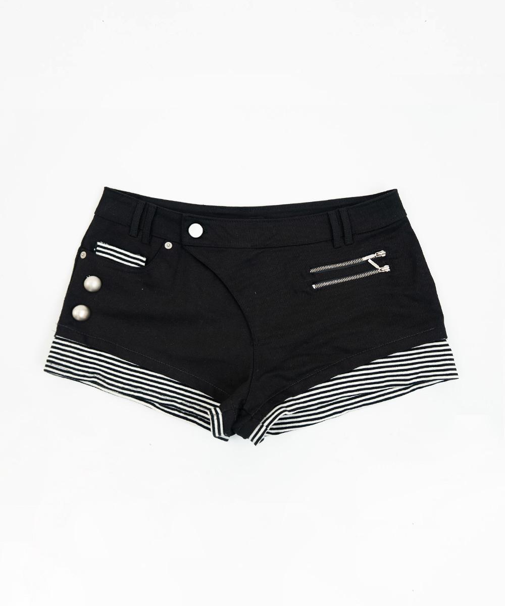 ASYMMETRIC MICRO MINI PANTS