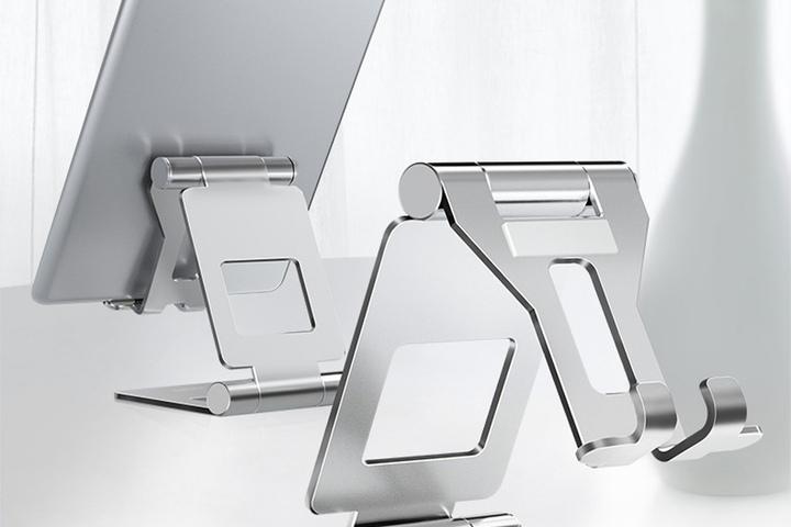 알루미늄 아이패드 휴대용 거치대 갤럭시탭 태블릿 스탠드 받침대