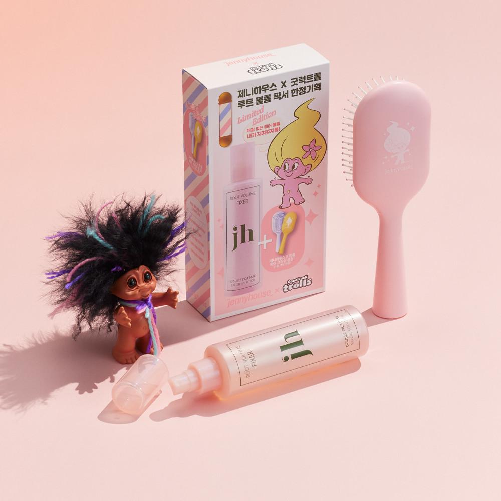 [트롤x제니하우스] 루트 볼륨 픽서 200ml+헤어 브러쉬
