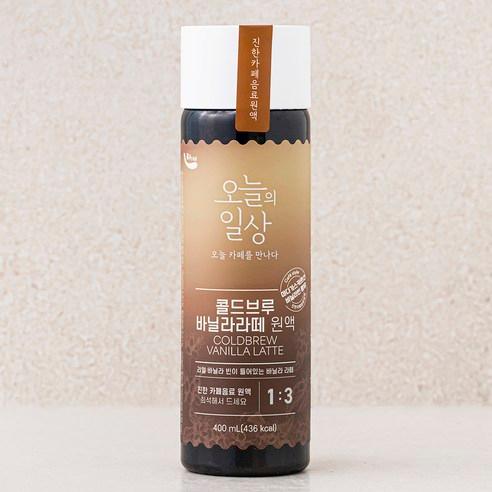 오늘의일상 콜드브루 바닐라라떼 원액, 400ml, 1개 - 커피음료 | 쿠팡