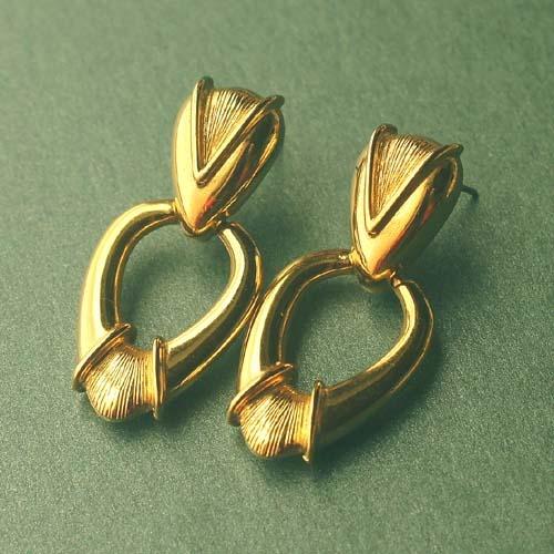 monet antique style door knocker earrings