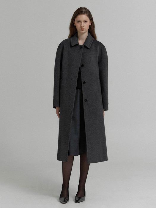 Cashmere balmacaan Coat (Espresso)