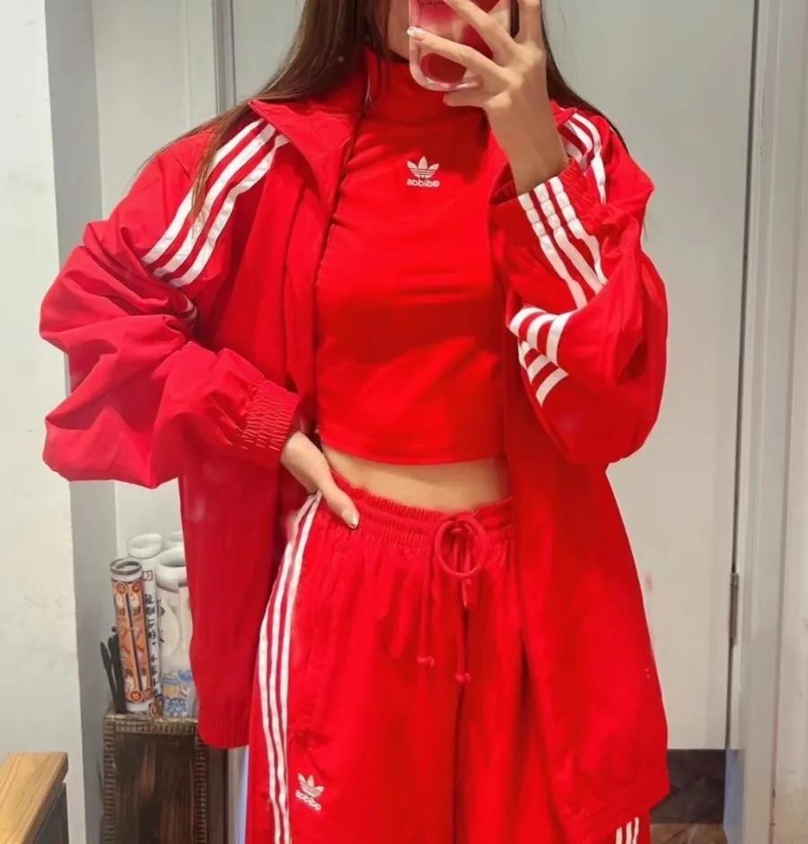 Adidas 아디다스 ADILENIUM 오버사이즈 트랙 탑 져지 유니버시티 레드 IV9336 | 상품 상세 | 크로켓