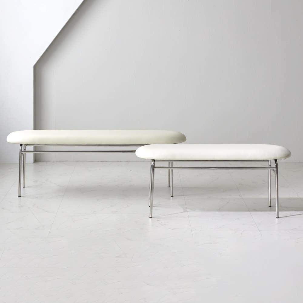 바이더하임 션벤치 아이보리 인조가죽 1100 인테리어 카페 테이블 식탁 의자