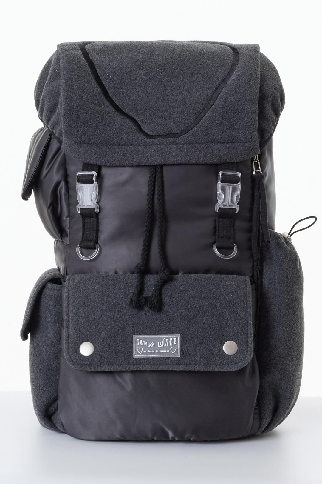 HEART SUPER BIG BACKPACK_BLACK