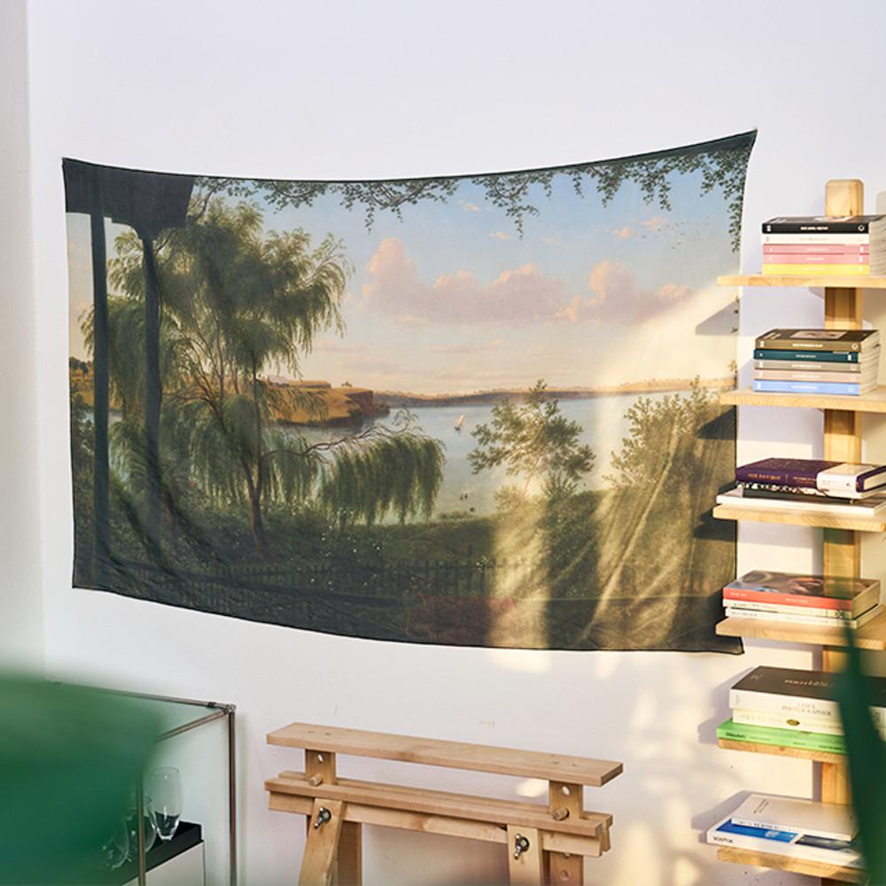 Purrumbete 쉬폰 패브릭 포스터 100% 국내자체제작 명화 가리개커튼(3size)