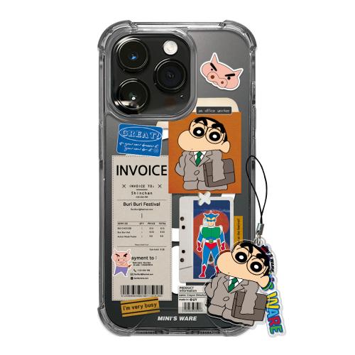 [아이폰16추가] Crayon Shin-Chan Sticker Collage Magsafe Case_Worker