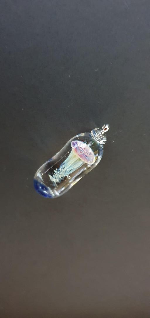 유리공예☆해파리목걸이