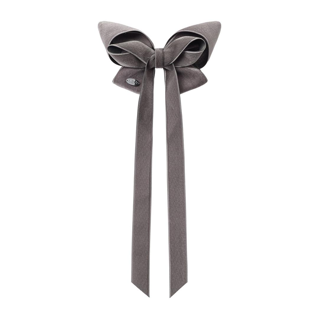 FAIRY BIG BOW HAIRPIN  - GREY