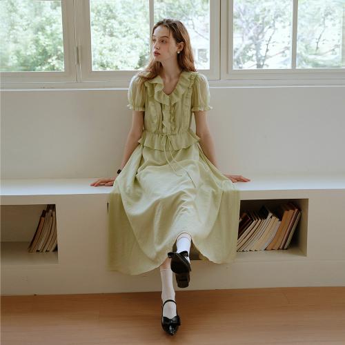 Cest_Forest fairy ruffled dress