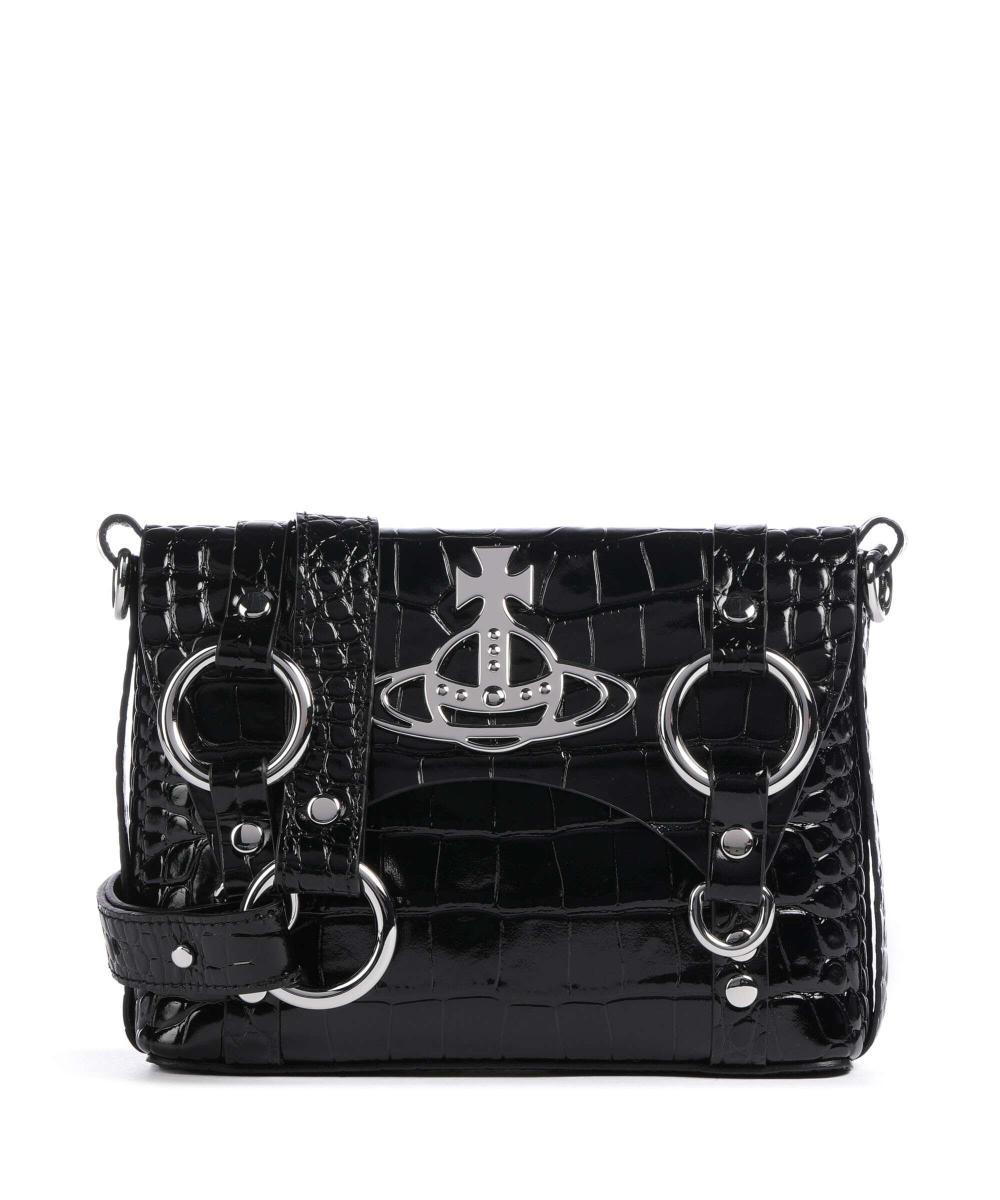 Kim Embossed Croc Crossbody bag embossed calfskin black
