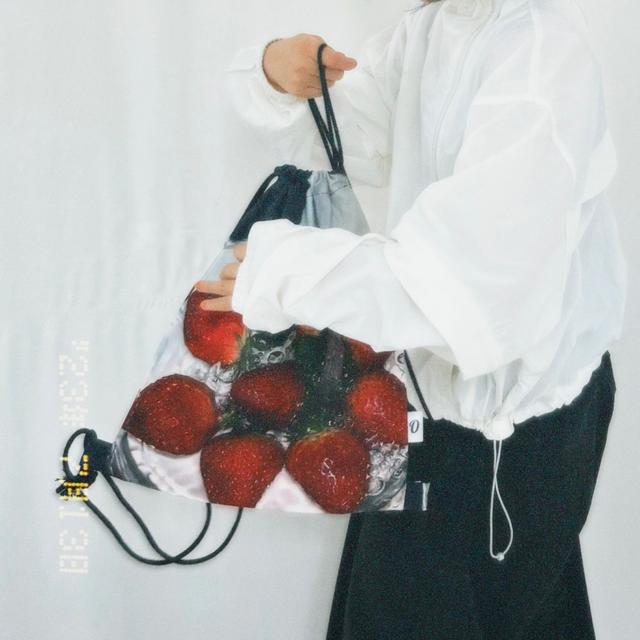 딸기 스트링 백팩 (Strawberry String Backpack)
