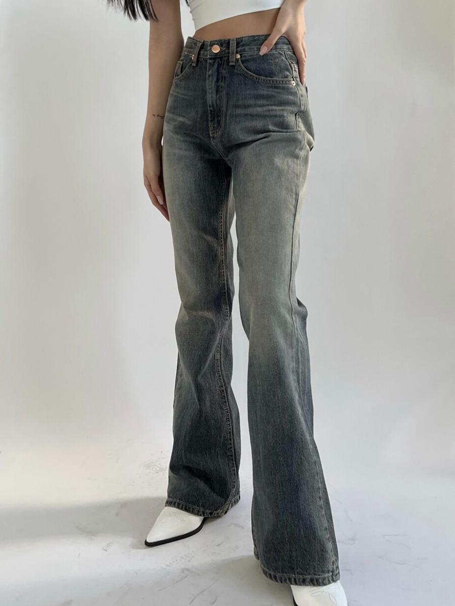 Boke Washing Bootscut Pants (blue)