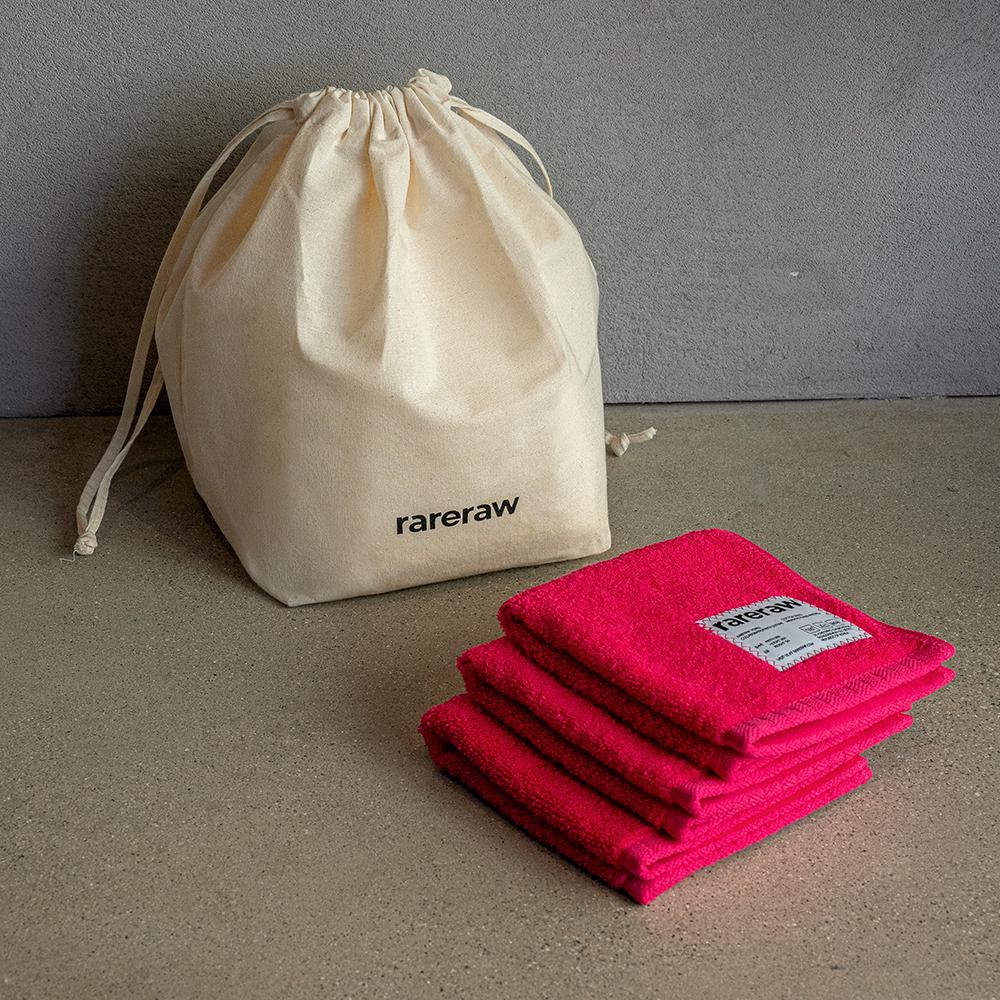 [단독 더스트백 증정] 레어로우 핸드 타월 세트 (3PCS) 20 Colors