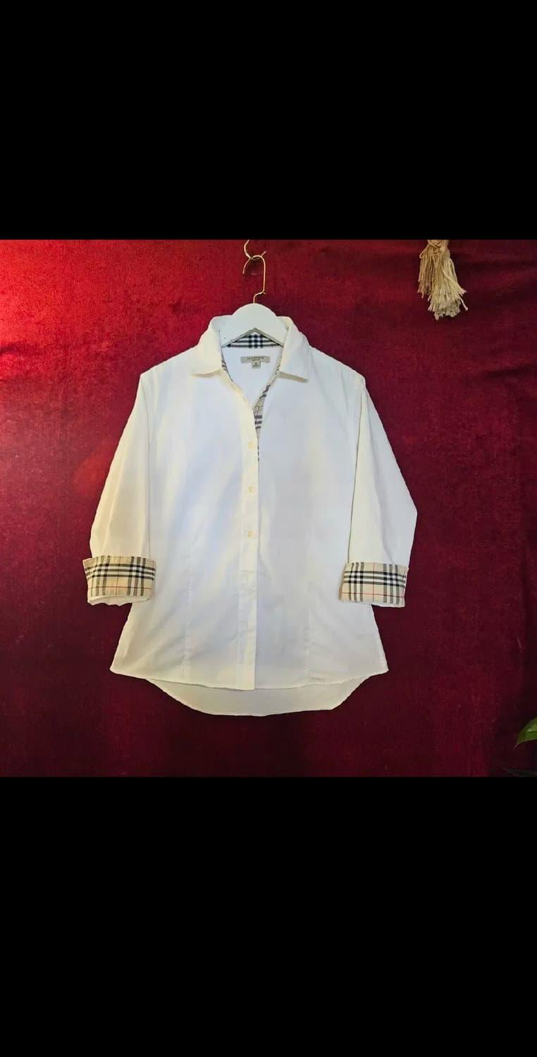 (국내매장) 버버리(BURBERRY) 7부롤업 체크 셔츠 | 후루츠패밀리