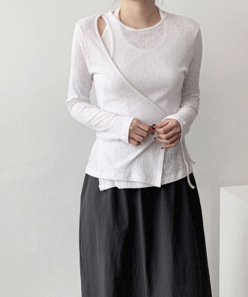 애프터 랩 니트 (2colors)