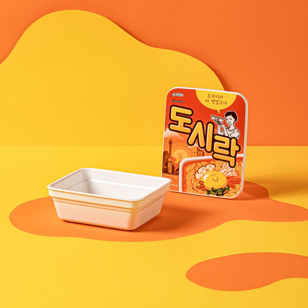이도온화 팔도 도시락 도자기 라면 그릇 1박스 컬러 선물세트