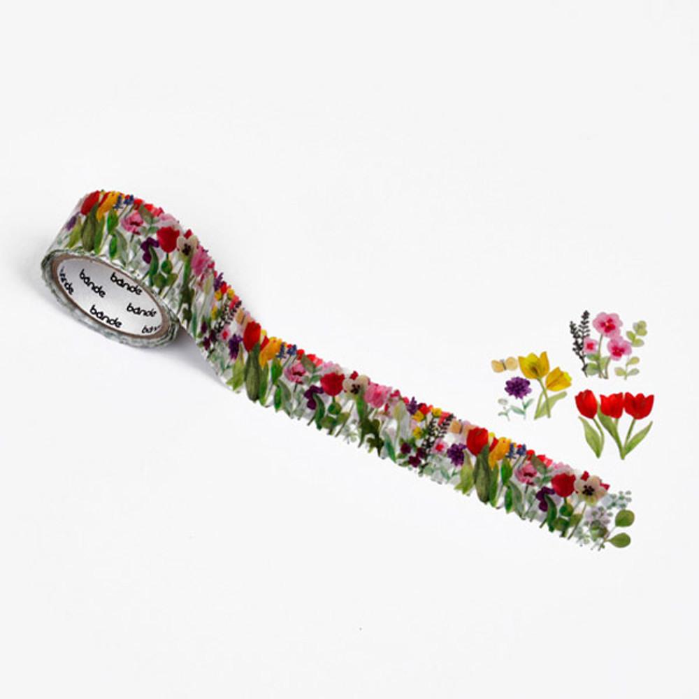 반데 마스킹 롤 스티커 (Flower Wreath 튤립)BDA515